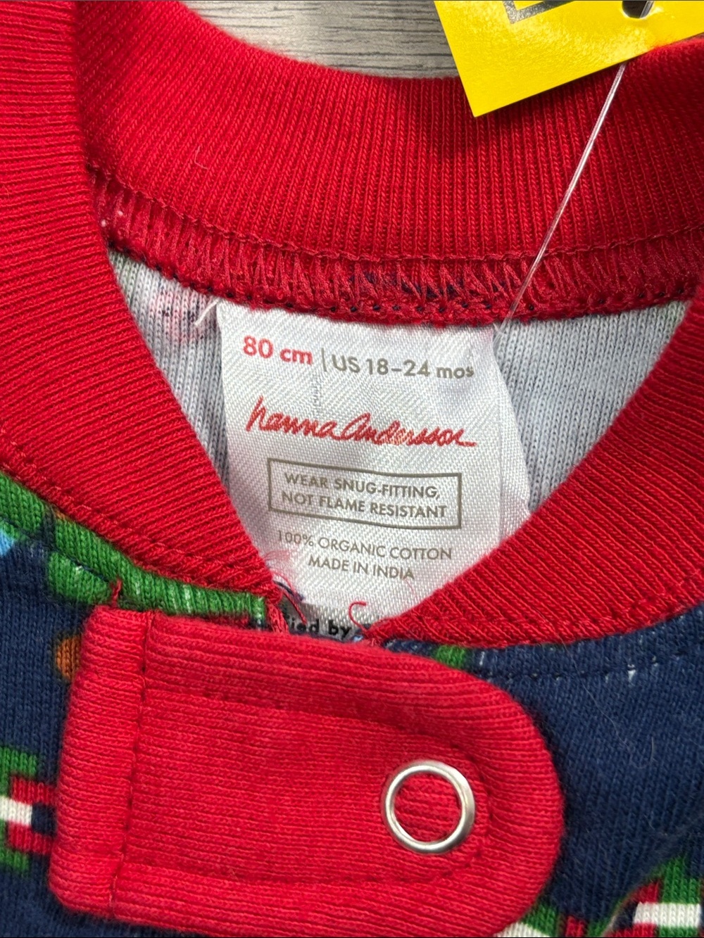 Hanna Andersson Gnome Holiday Christmas Pajamas - size 80 18-24 months NEW - Picture 4 of 4